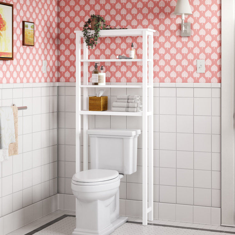 Andover Mills™ Belz 27'' W x 65'' H x 8'' D Solid Wood OverTheToilet